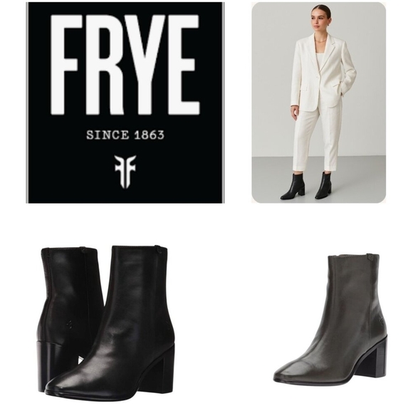 FRYE Women's Julia Bootie Boot Cognac Soft Nappa Lamb Size 10 $ 348 - Picture 2 of 15